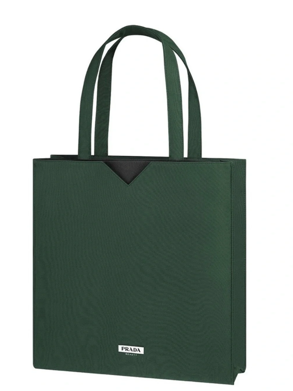 Prada Green Messenger Tote Bag with rare 2 large divided pockets